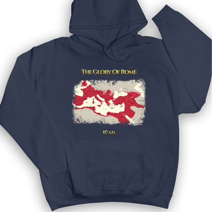 Roman Empire Map Hoodie Navy / S