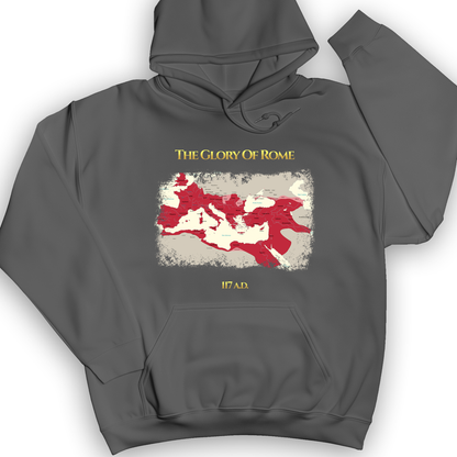 Roman Empire Map Hoodie Charcoal / S