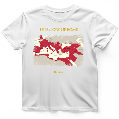 Roman Empire Map T-Shirt White / S