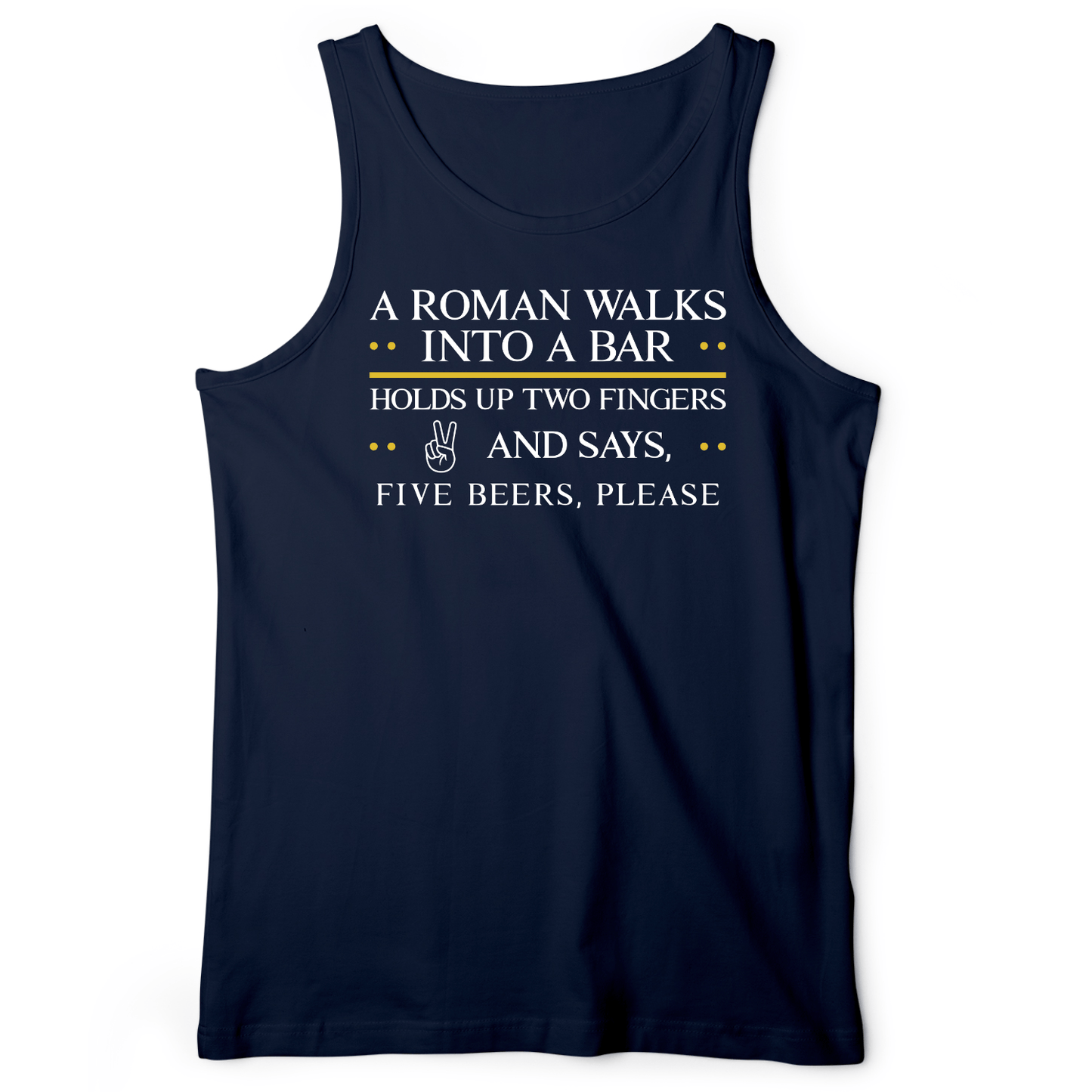 Roman Walks Into a Bar Tank Navy / XS