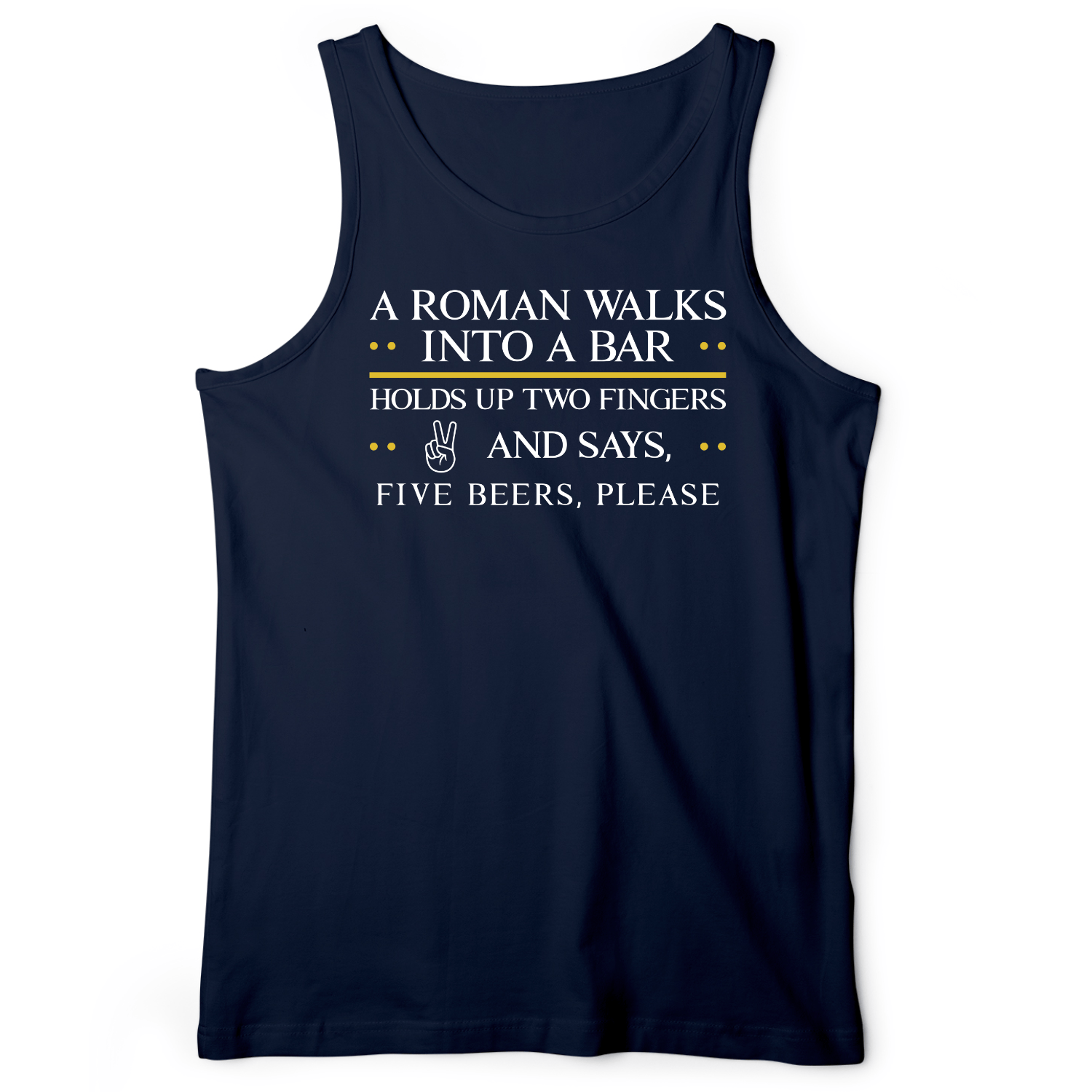 Roman Walks Into a Bar Tank Navy / XS