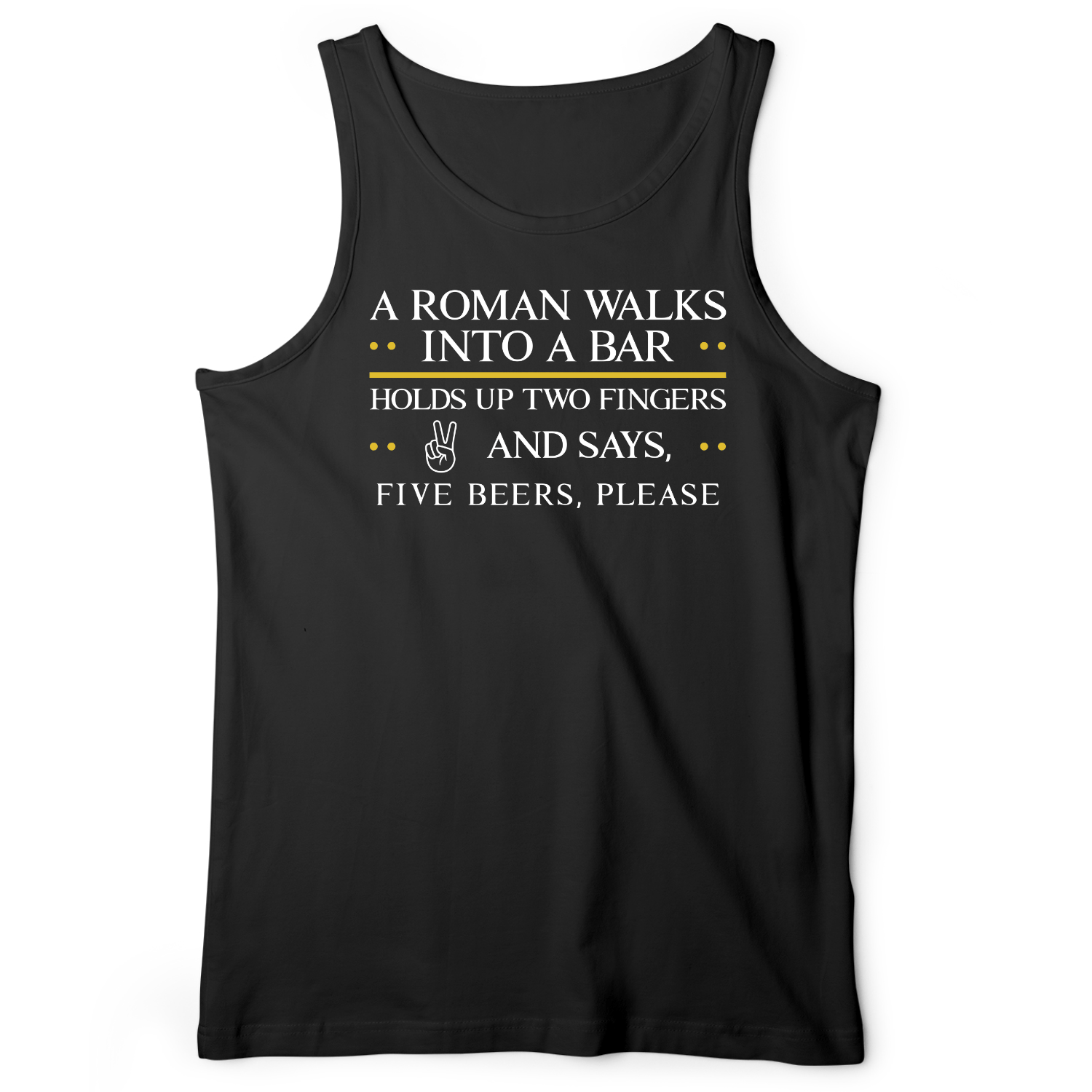 Roman Walks Into a Bar Tank Black / XS