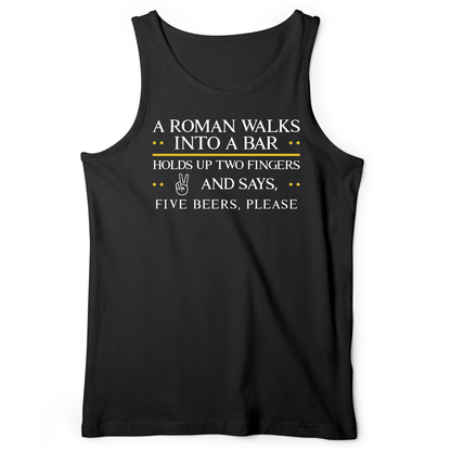 Roman Walks Into a Bar Tank Black / XS