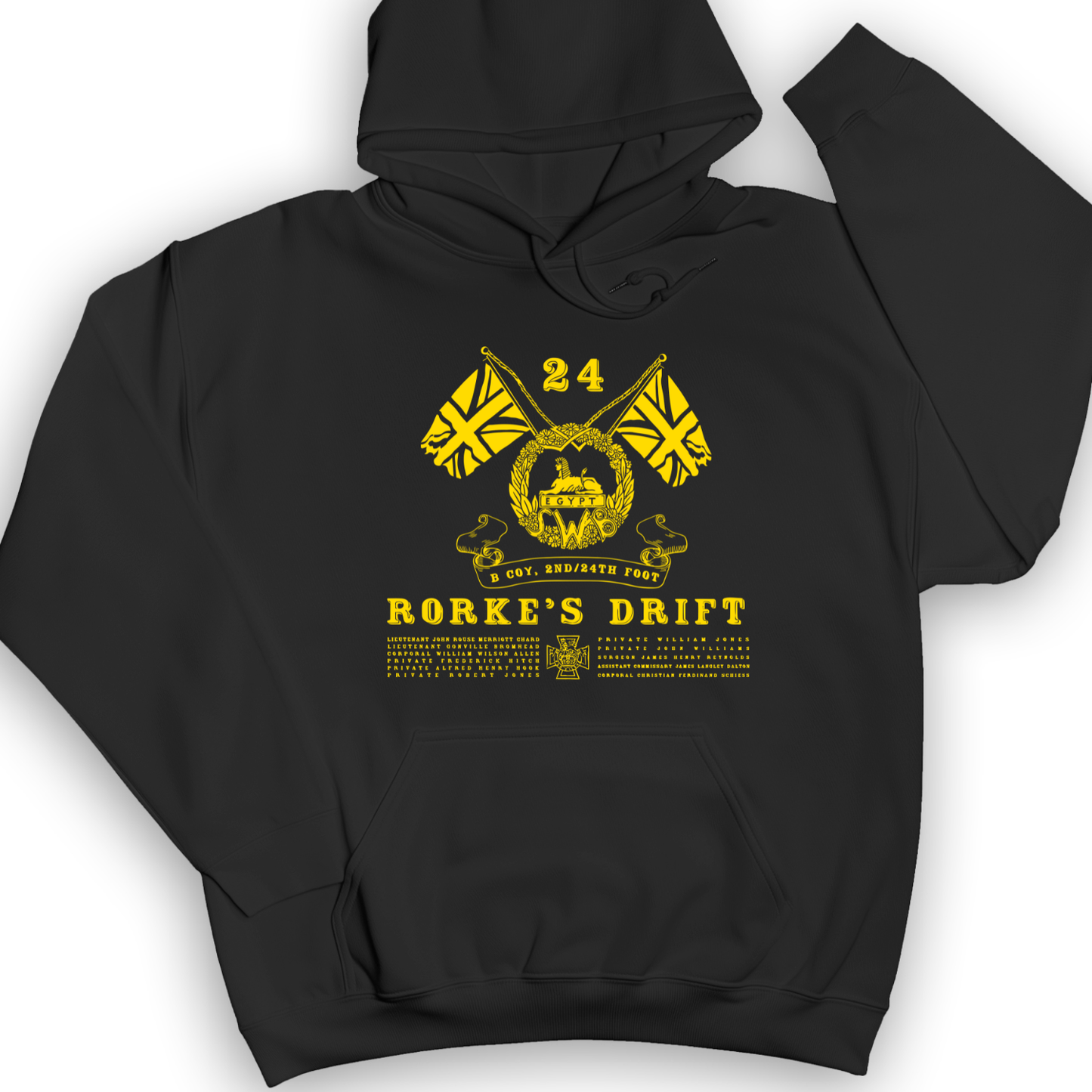 Rorke’s Drift Hoodie Black / S
