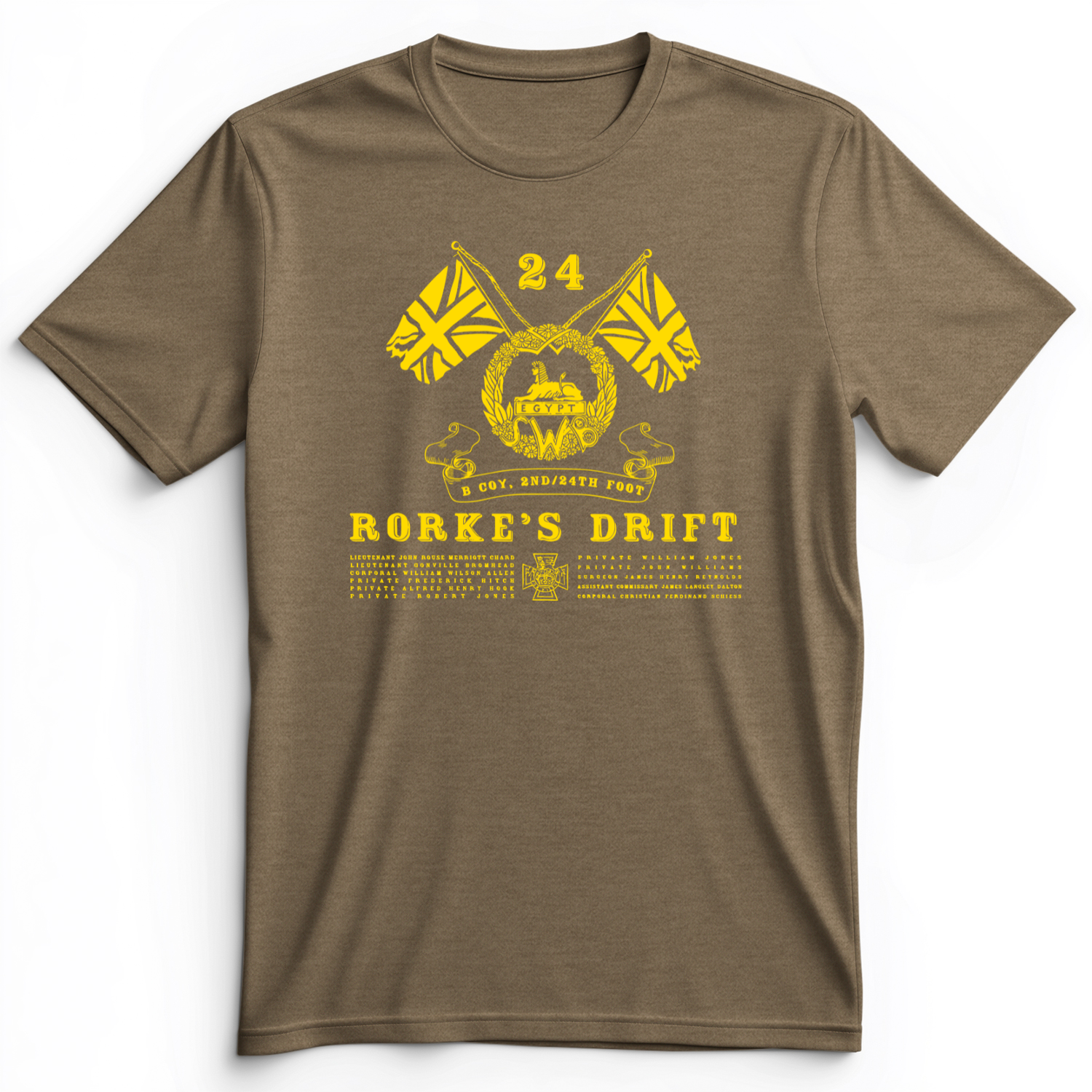 Rorke’s Drift Premium Tee Heather Olive / S