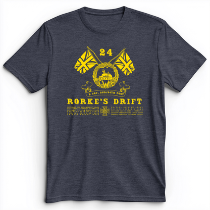 Rorke’s Drift Premium Tee Heather Navy / S