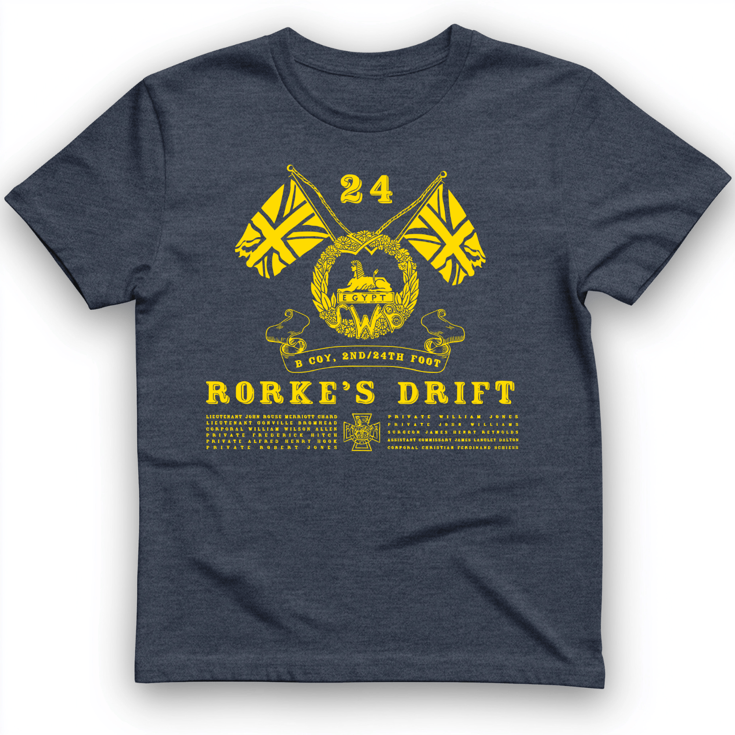 Rorke’s Drift T-Shirt Heather Navy / S