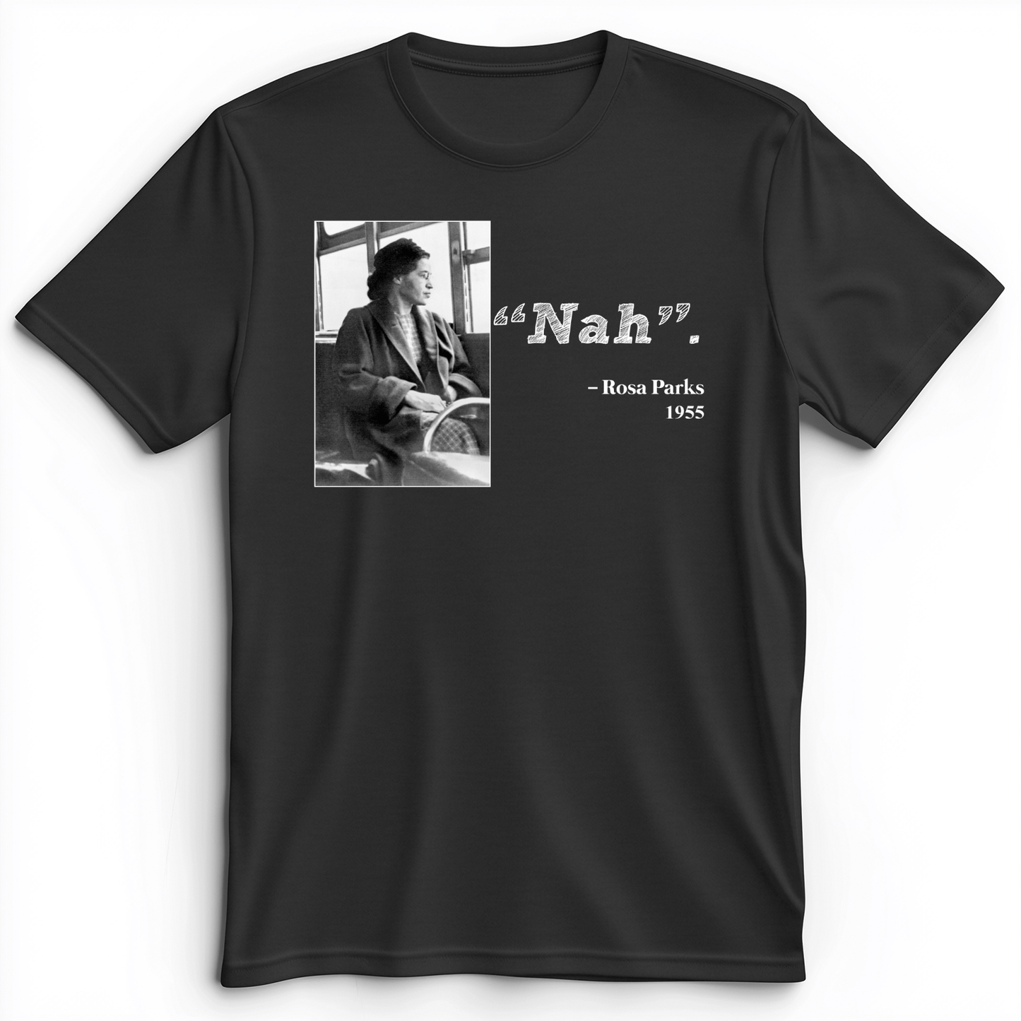 Rosa Parks "Nah" Premium Tee Dark Grey Heather / S