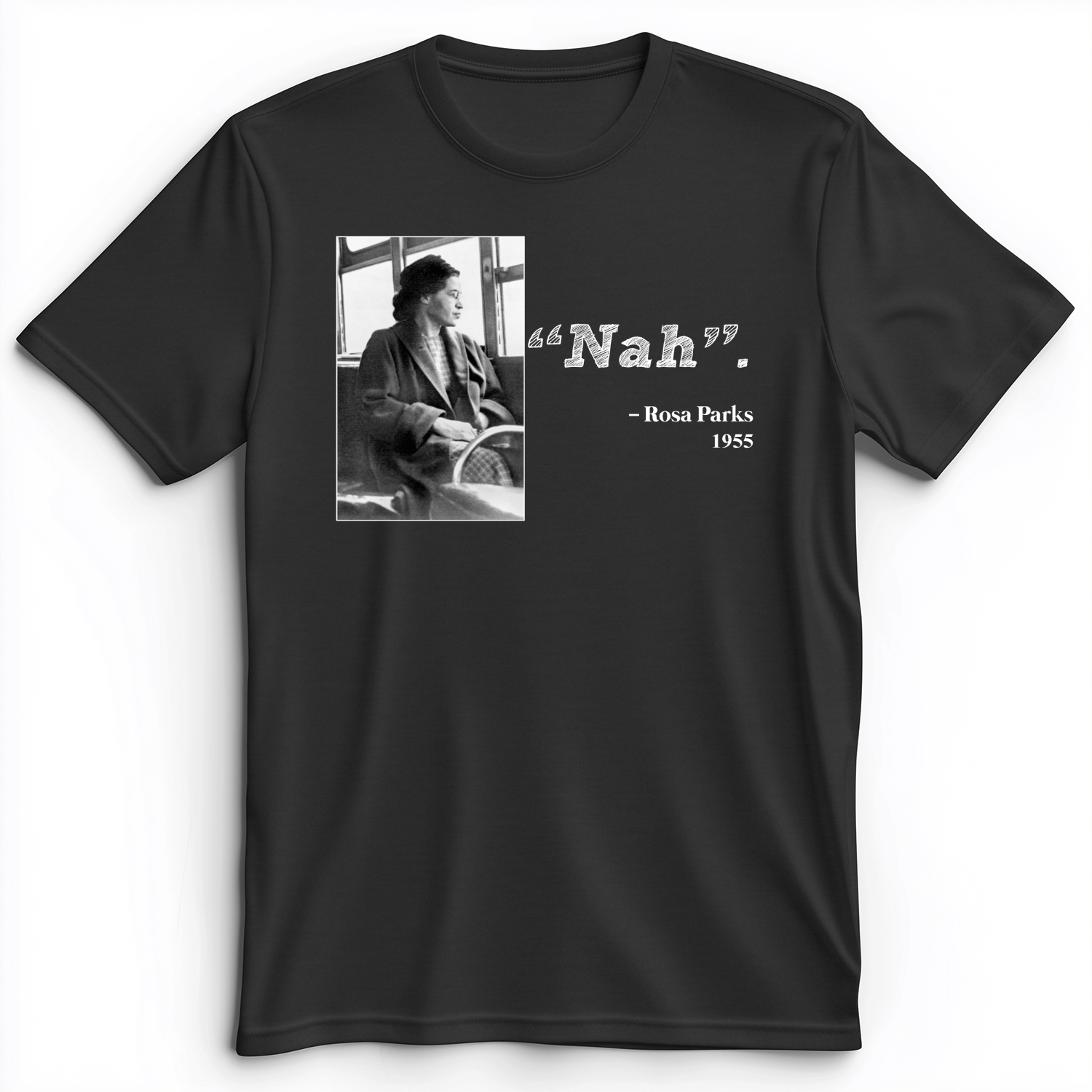 Rosa Parks "Nah" Premium Tee Dark Grey Heather / S