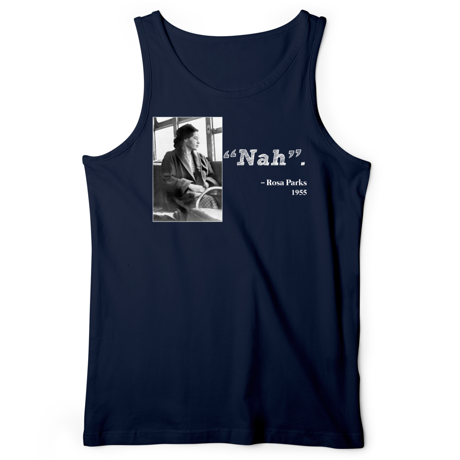 Rosa Parks "Nah" Tank Navy / XS