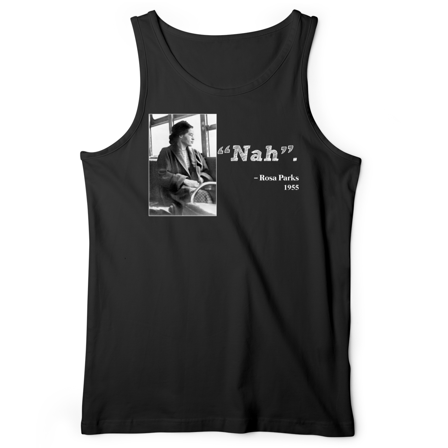 Rosa Parks "Nah" Tank Black / XS