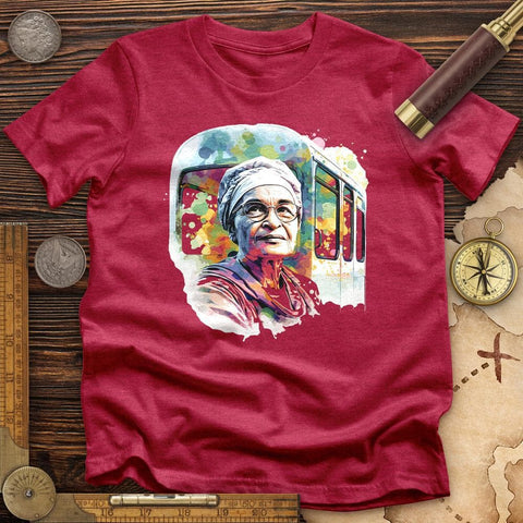 Rosa Parks Pastel High Quality Tee Heather Red / S