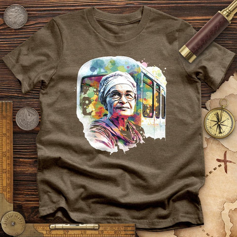 Rosa Parks Pastel High Quality Tee Heather Olive / S