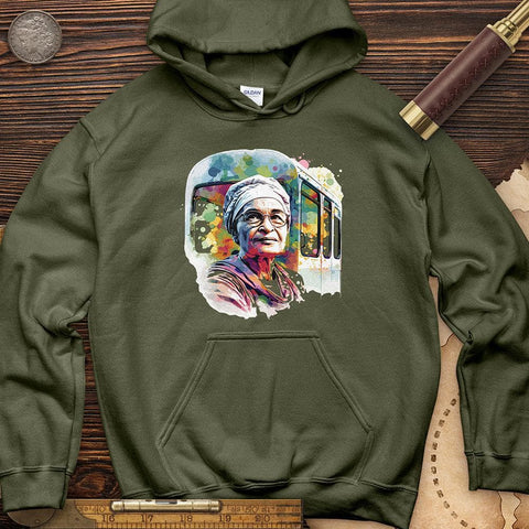 Rosa Parks Pastel Hoodie Military Green / S