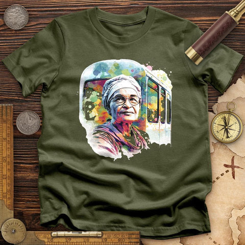 Rosa Parks Pastel T-Shirt Military Green / S