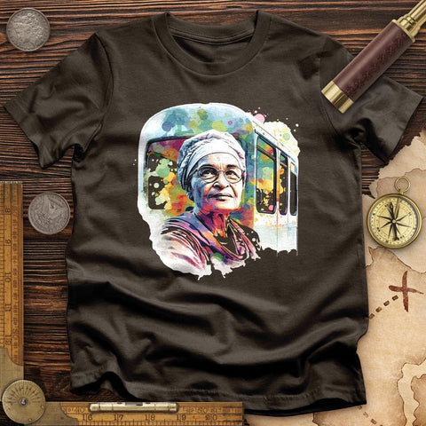 Rosa Parks Pastel T-Shirt Dark Chocolate / S