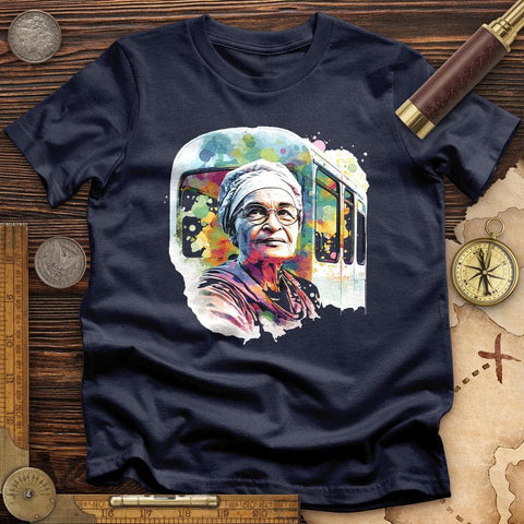 Rosa Parks Pastel T-Shirt Navy / S