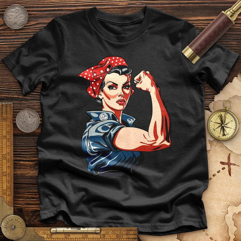 Rosie the Riveter High Quality Tee Black / S