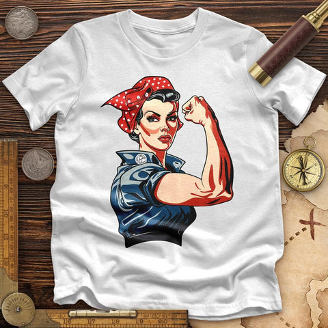 Rosie the Riveter High Quality Tee White / S