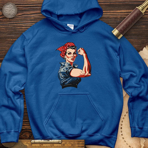 Rosie the Riveter Hoodie Royal / S