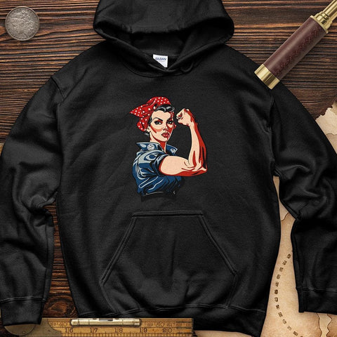 Rosie the Riveter Hoodie Black / S