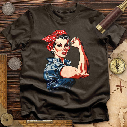 Rosie the Riveter T-Shirt Dark Chocolate / S