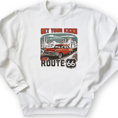 Route 66 Billboard Crewneck White / S