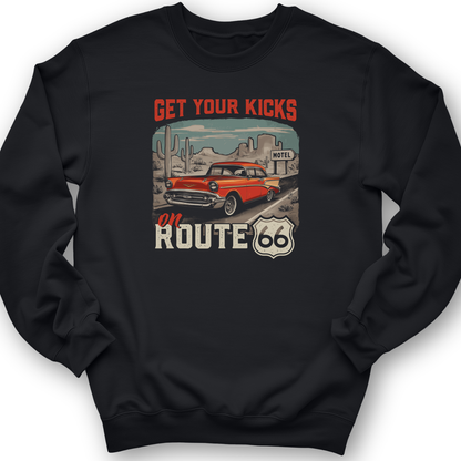 Route 66 Billboard Crewneck Black / S