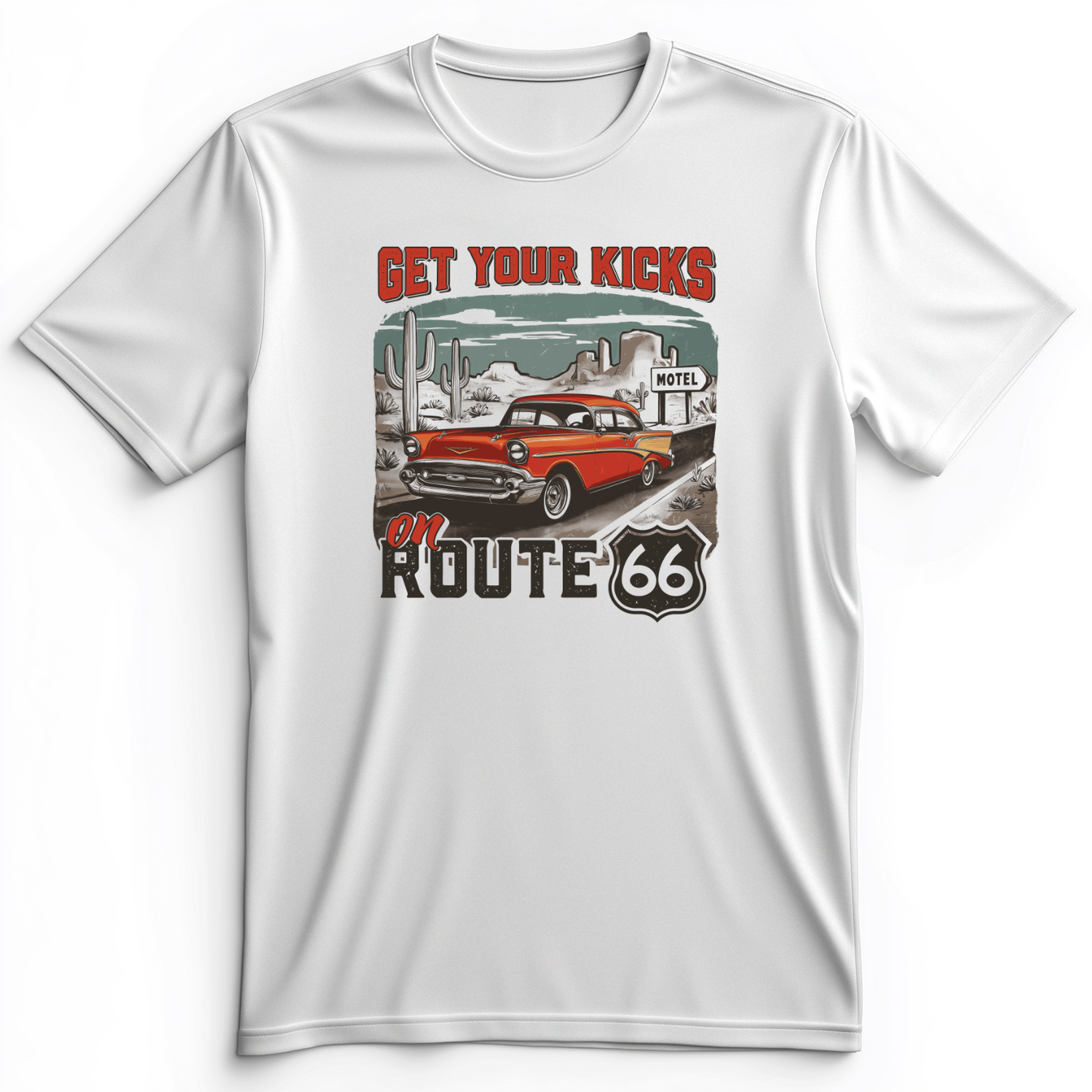 Route 66 Billboard Premium Tee White / S