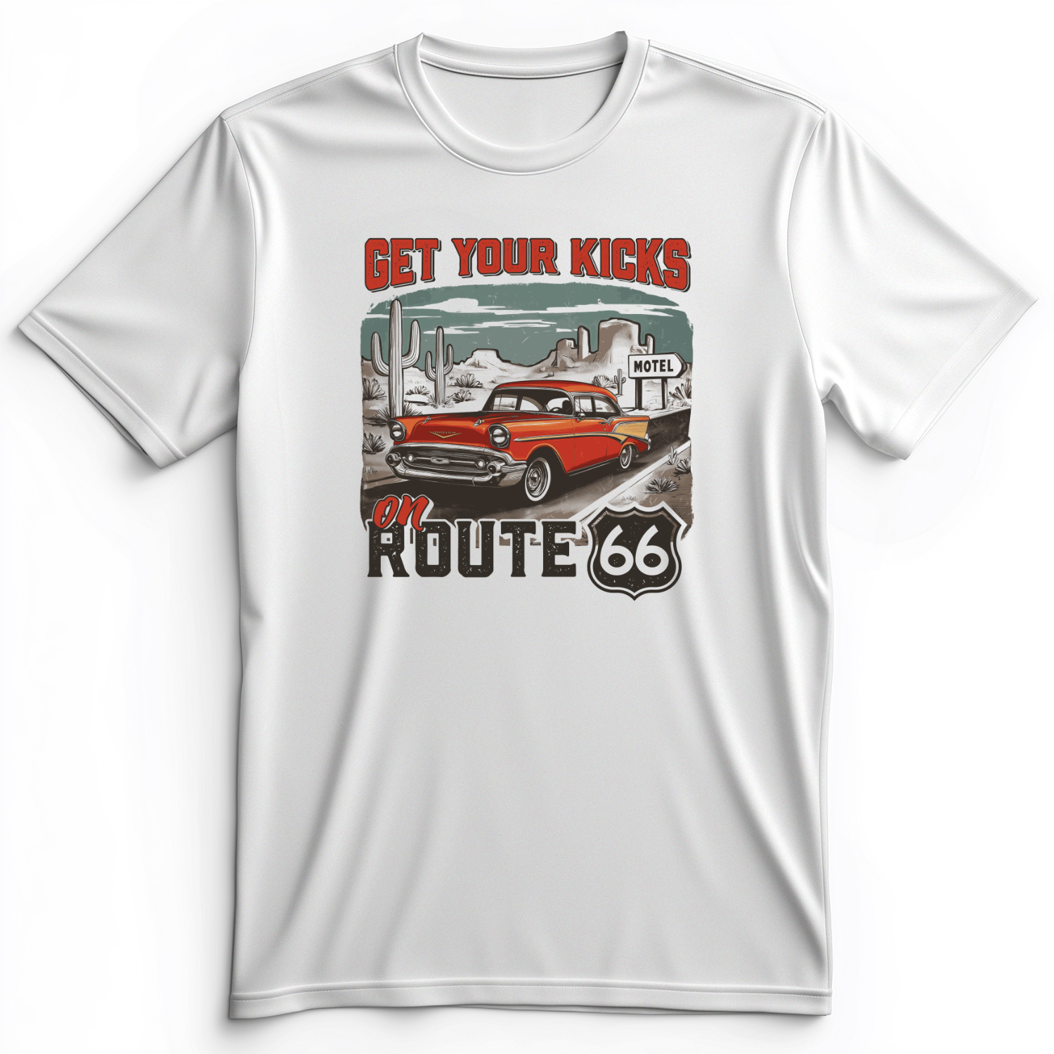 Route 66 Billboard Premium Tee White / S