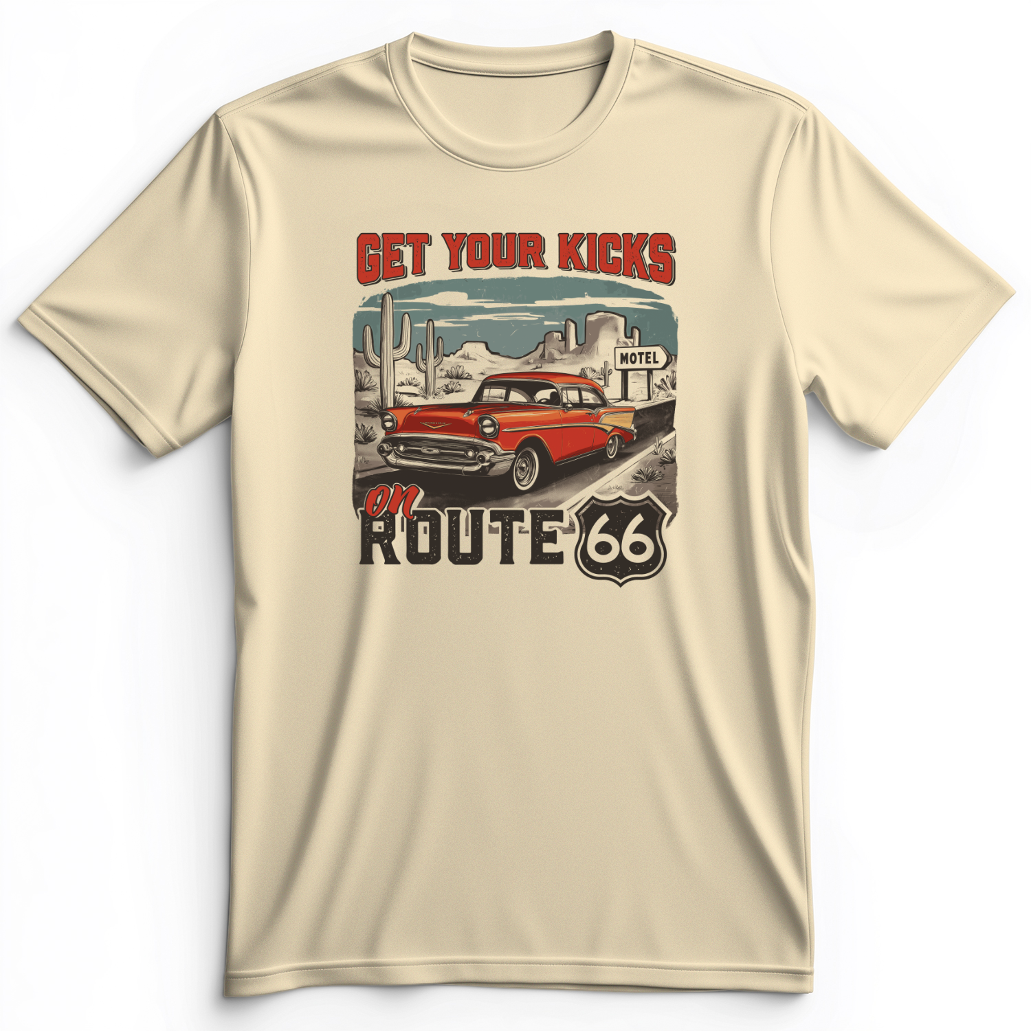 Route 66 Billboard Premium Tee Natural / S