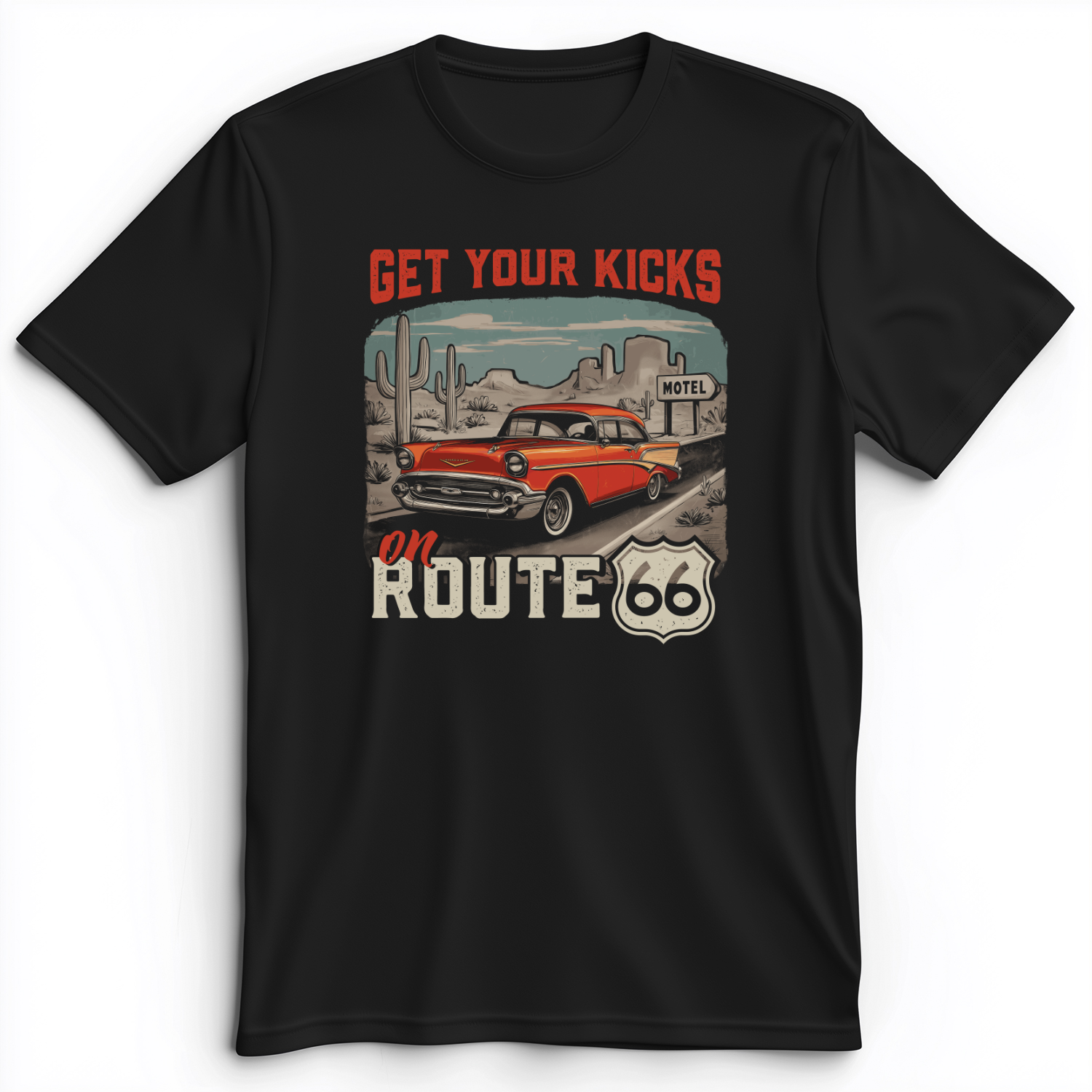 Route 66 Billboard Premium Tee Black / S