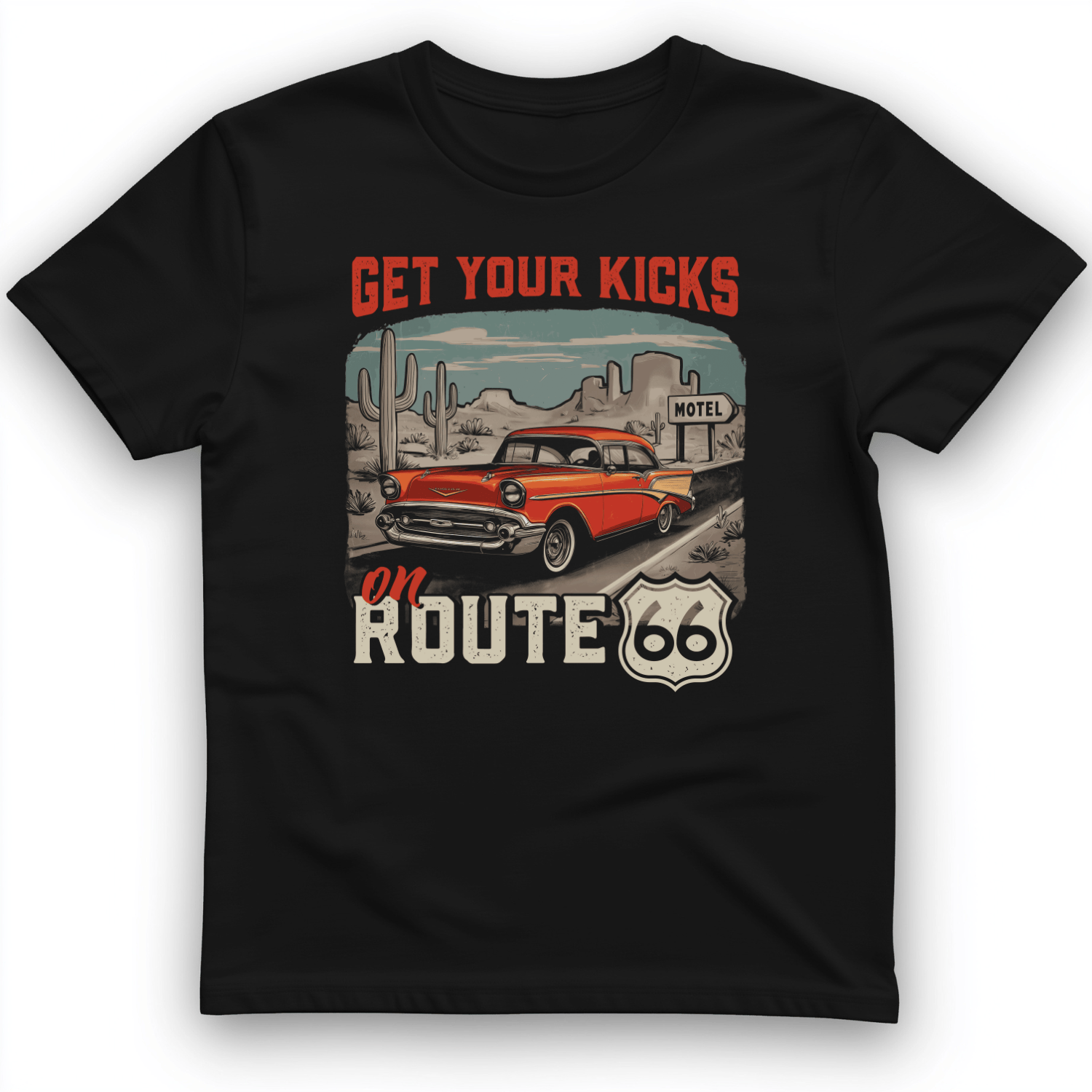 Route 66 Billboard T-Shirt Black / S