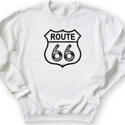 Route 66 Crewneck White / S
