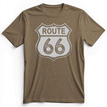 Route 66 Premium Tee Heather Olive / S