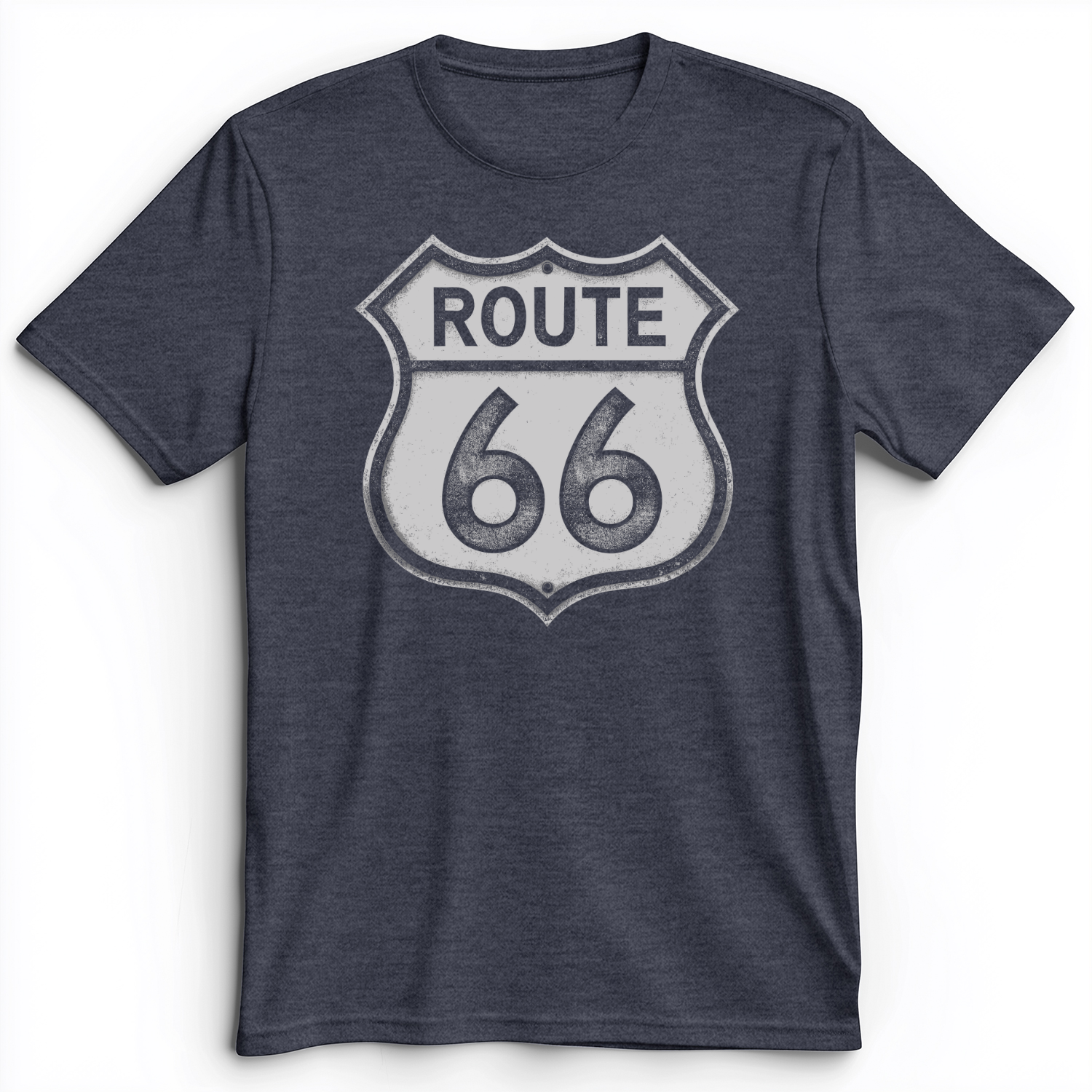 Route 66 Premium Tee Heather Navy / S