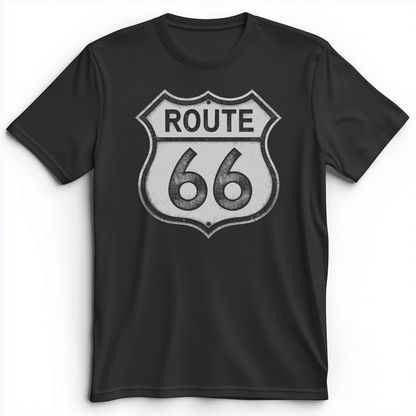 Route 66 Premium Tee Dark Grey Heather / S
