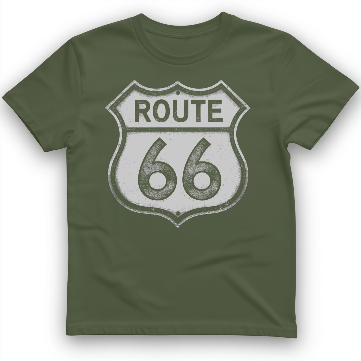 Route 66 T-Shirt Military Green / S
