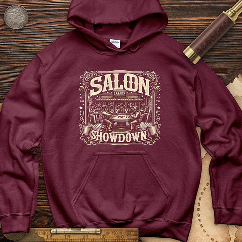 Saloon Showdown Hoodie Maroon / S