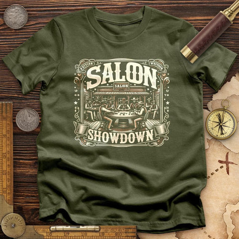 Saloon Showdown T-Shirt Military Green / S