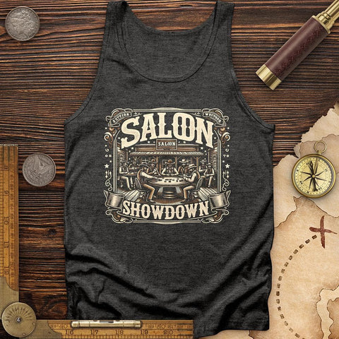 Saloon Showdown Tank Charcoal Black TriBlend / XS