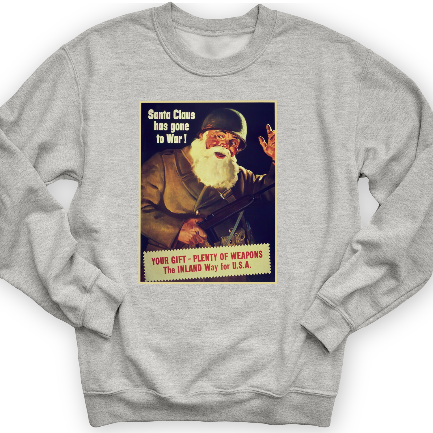 Santa Has Gone To War Crewneck Sport Grey / S
