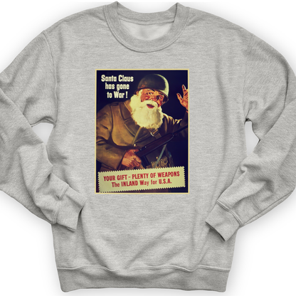 Santa Has Gone To War Crewneck Sport Grey / S