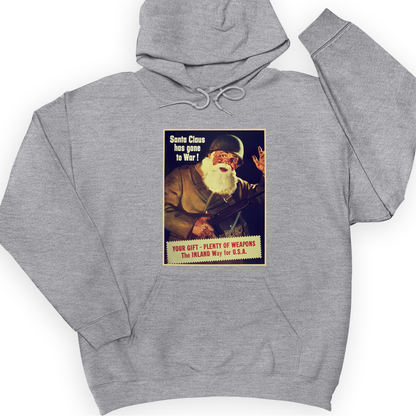 Santa Has Gone To War Hoodie Sport Grey / S