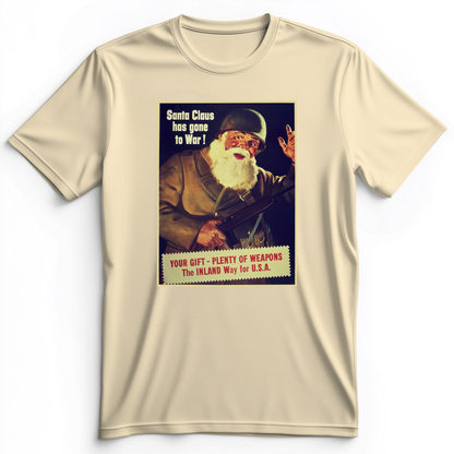 Santa Has Gone To War Premium Tee Natural / S