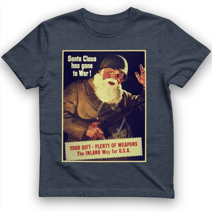 Santa Has Gone To War T-Shirt Charcoal / S