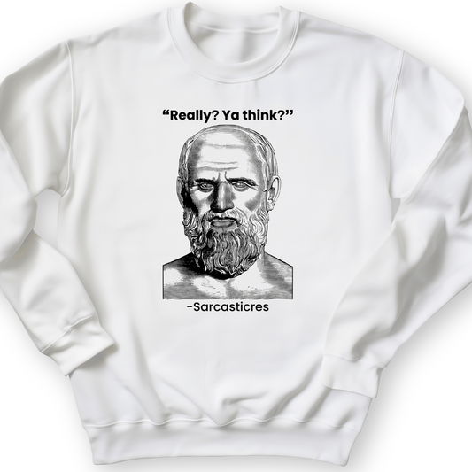 Sarcasticres Crewneck White / S