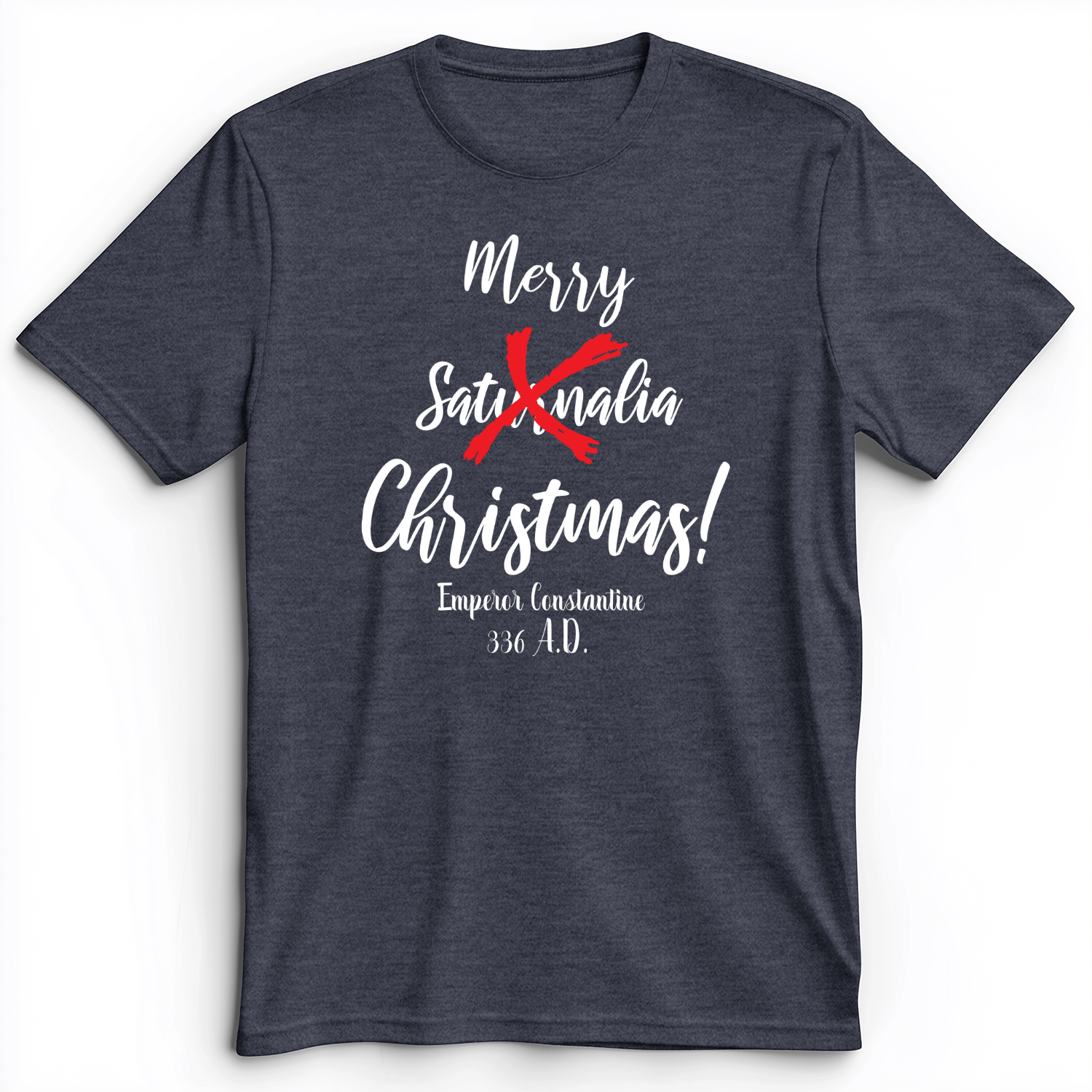 Saturnalia Premium Tee Heather Navy / S