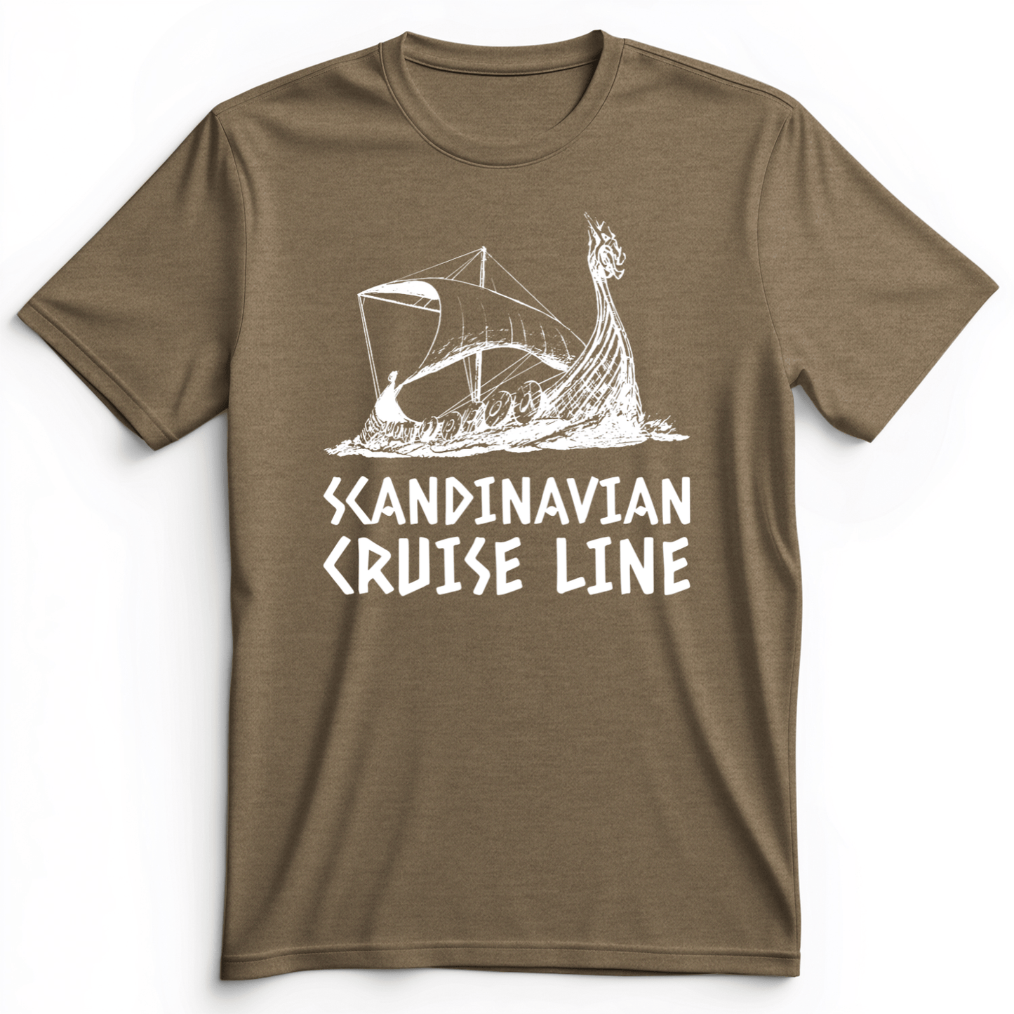Scandinavian Cruise Line Premium Tee Heather Olive / S