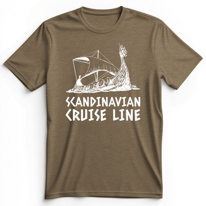 Scandinavian Cruise Line Premium Tee Heather Olive / S